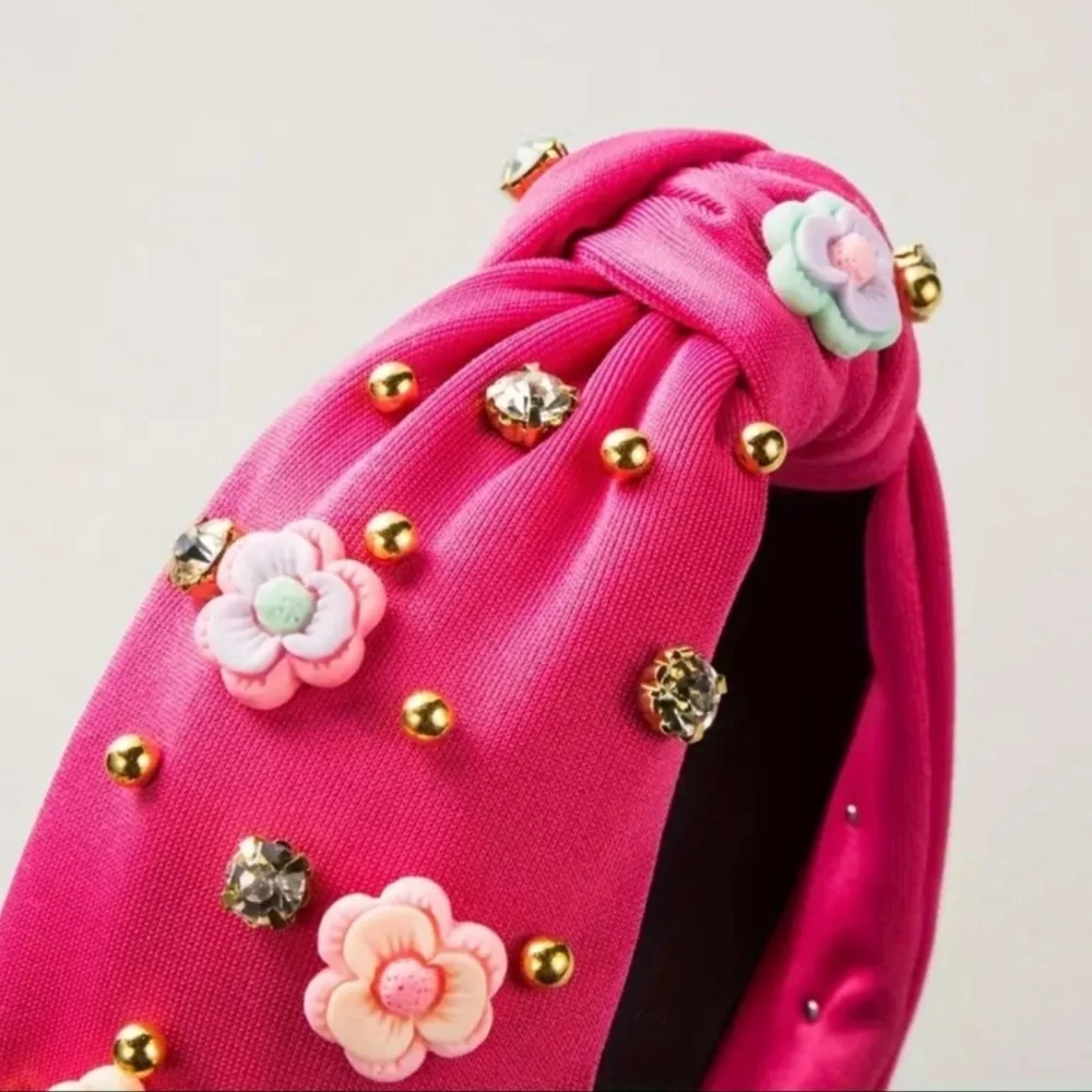 414. The Flower Power 🌺 Topknot Headbands - Picture 2 of 3